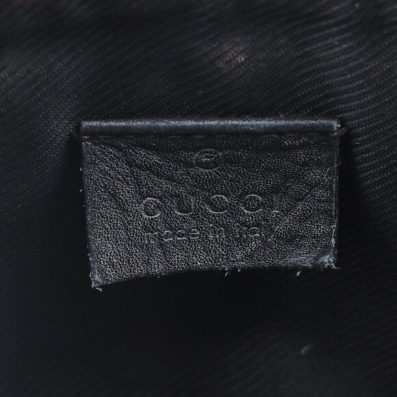 Gucci Guccisimma GG Black Leather Cosmetic Case - Picture 9 of 10